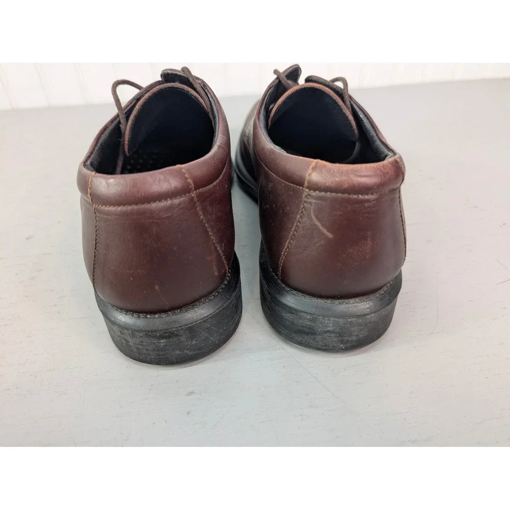 Bostonian Non Stop Waterproof‎ Brown Leather Shoes Men's Cap Toe Oxford 10.5M
